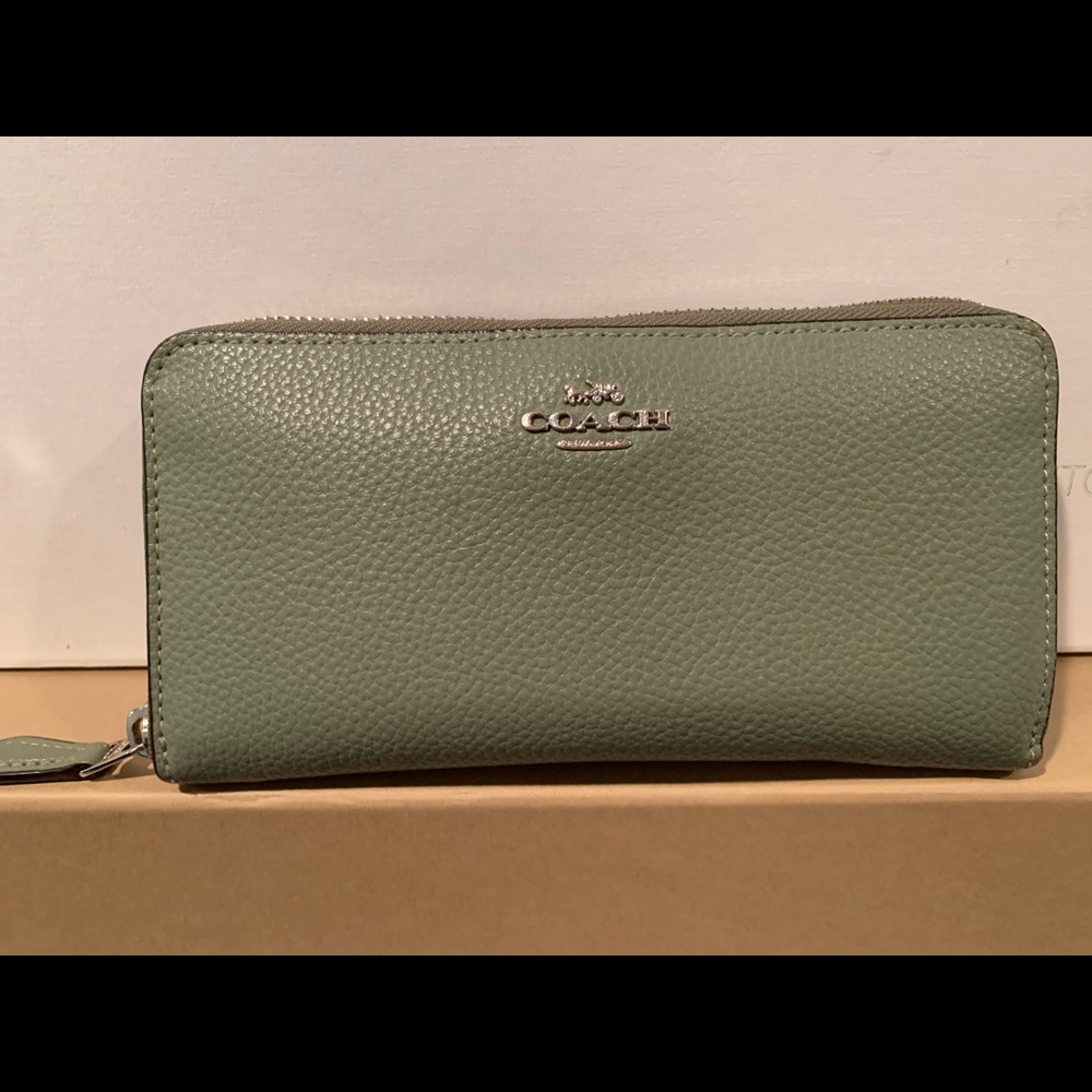 Sage green Coach wallet